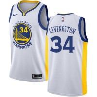 Nike Golden State Warriors #34 Shaun Livingston White NBA Swingman Association Edition Jersey