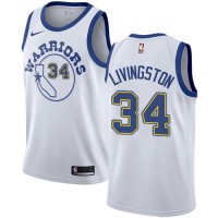Nike Golden State Warriors #34 Shaun Livingston White Throwback NBA Swingman Hardwood Classics Jersey