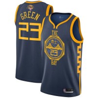 Nike Golden State Warriors #23 Draymond Green 2022 NBA Finals Navy Swingman City Edition Jersey