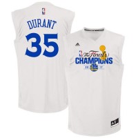 Golden State Warriors #35 Kevin Durant White 2017 NBA Finals Champions Stitched NBA Jersey
