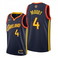 Nike Golden State Warriors #4 Moses Moody Navy Swingman 2022 NBA Finals City Edition Jersey