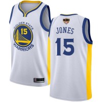 Nike Golden State Warriors #15 Damian Jones White 2019 Finals Bound NBA Swingman Association Edition Jersey