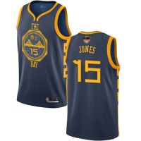 Nike Golden State Warriors #15 Damian Jones Navy 2019 Finals Bound NBA Swingman City Edition 2018/19 Jersey