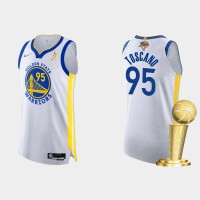 Golden State Golden State Warriors #95 Juan Toscano-Anderson Men's Nike White 2021-22 NBA Finals Champions Authentic Jersey