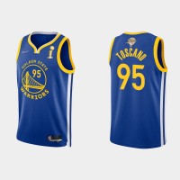 Golden State Golden State Warriors #95 Juan Toscano-Anderson Men's Nike Blue 2021-22 NBA Finals Champions Swingman Jersey