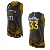 Golden State Golden State Warriors #33 James Wiseman Nike Black 2022-23 Authentic Jersey - City Edition