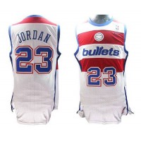 Washington Wizards #23 Michael Jordan White Nike Throwback Stitched NBA Jersey