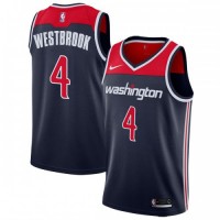 Nike Washington Wizards #4 Russell Westbrook Navy Blue NBA Swingman Statement Edition Jersey