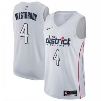 Nike Washington Wizards #4 Russell Westbrook White NBA Swingman City Edition Jersey