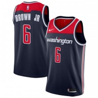 Nike Washington Wizards #6 Troy Brown Jr Navy Blue NBA Swingman Statement Edition Jersey