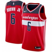 Nike Washington Wizards #6 Troy Brown Jr Red NBA Swingman Icon Edition Jersey
