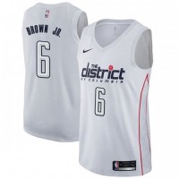Nike Washington Wizards #6 Troy Brown Jr White NBA Swingman City Edition Jersey