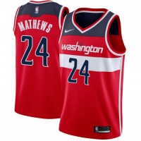 Nike Washington Wizards #24 Garrison Mathews Red NBA Swingman Icon Edition Jersey