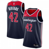 Nike Washington Wizards #42 Davis Bertans Navy Blue NBA Swingman Statement Edition Jersey