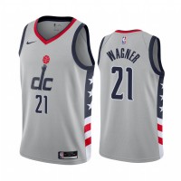 Nike Washington Wizards #21 Moritz Wagner Gray NBA Swingman 2020-21 City Edition Jersey