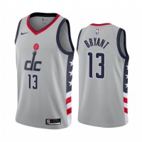 Nike Washington Wizards #13 Thomas Bryant Gray NBA Swingman 2020-21 City Edition Jersey