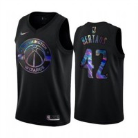 Nike Washington Wizards #42 Davis Bertans Men's Iridescent Holographic Collection NBA Jersey - Black