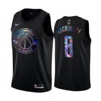 Nike Washington Wizards #8 Rui Hachimura Men's Iridescent Holographic Collection NBA Jersey - Black