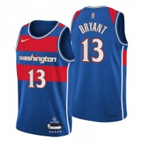 Washington Washington Wizards #13 Thomas Bryant Men's Nike Blue 2021/22 Swingman NBA Jersey - City Edition