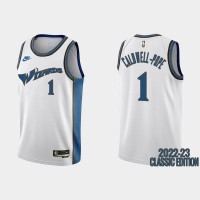 Washington Washington Wizards #1 Kentavious Caldwell-Pope White Men's Nike NBA 2022-23 Classic Edition Jersey