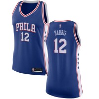 Nike Philadelphia 76ers #12 Tobias Harris Blue Women's NBA Swingman Icon Edition Jersey