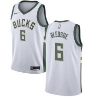 Nike Milwaukee Bucks #6 Eric Bledsoe White Women's NBA Swingman Association Edition Jersey