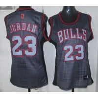 Chicago Bulls #23 Michael Jordan Black Rhythm Fashion Women's Stitched NBA Jersey