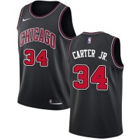 Nike Chicago Bulls #34 Wendell Carter Jr. Black Women's NBA Swingman Statement Edition Jersey