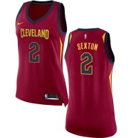 Nike Cleveland Cavaliers #2 Collin Sexton Red Women's NBA Swingman Icon Edition Jersey