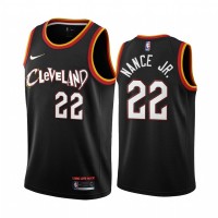 Nike Cleveland Cavaliers #22 Larry Nance Jr. Black Women's NBA Swingman 2020-21 City Edition Jersey