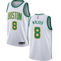 Nike Boston Celtics #8 Kemba Walker White Women's NBA Swingman City Edition 2018/19 Jersey