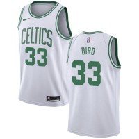 Nike Boston Celtics #33 Larry Bird White Women's NBA Swingman Association Edition Jersey