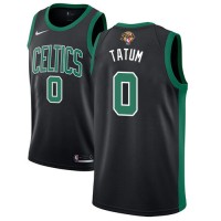 Nike Boston Celtics #0 Jayson Tatum Black Women's 2022 NBA Finals Swingman Statement Edition Jersey