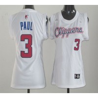 Los Angeles Clippers #3 Chris Paul White Fashion Women's Stitched NBA Jersey