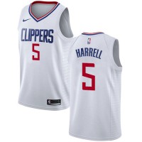 Nike Los Angeles Clippers #5 Montrezl Harrell White Women's NBA Swingman Association Edition Jersey