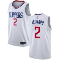 Nike Los Angeles Clippers #2 Kawhi Leonard White Women's NBA Swingman Association Edition Jersey
