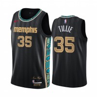 Nike Memphis Grizzlies #35 Killian Tillie Black Women's NBA Swingman 2020-21 City Edition Jersey