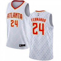 Nike Atlanta Hawks #24 Bruno Fernando White Women's NBA Swingman Association Edition Jersey
