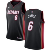 Nike Miami Heat #6 LeBron James Black Women's NBA Swingman Icon Edition Jersey