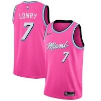 Nike Miami Heat #7 Kyle Lowry Women's Pink NBA Swingman Earned Edition Jersey