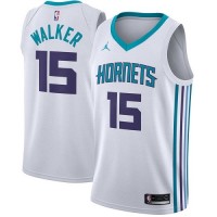 Nike Charlotte Hornets #15 Kemba Walker White Women's NBA Jordan Swingman Association Edition Jersey