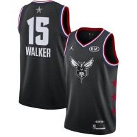 Nike Charlotte Hornets #15 Kemba Walker Black Women's NBA Jordan Swingman 2019 All-Star Game Jersey