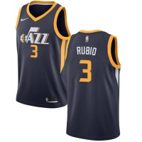 Nike Utah Jazz #3 Ricky Rubio Navy Women's NBA Swingman Icon Edition Jersey