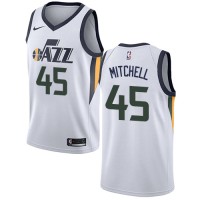 Nike Utah Jazz #45 Donovan Mitchell White Women's NBA Swingman Association Edition Jersey