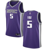 Nike Sacramento Kings #5 De'Aaron Fox Purple Women's NBA Swingman Icon Edition Jersey