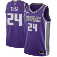 Nike Sacramento Kings #24 Buddy Hield Purple Women's NBA Swingman Icon Edition Jersey