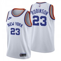New York New York Knicks #23 Mitchell Robinson Women's Nike Releases Classic Edition NBA 75th Anniversary Jersey White