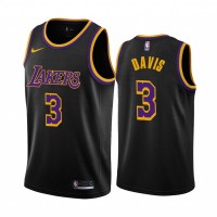 Los Angeles Los Angeles Lakers #3 Anthony Davis Black Women's NBA Swingman 2020-21 Earned Edition Jersey
