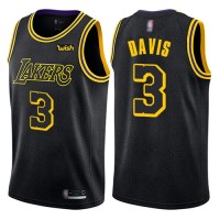 Nike Los Angeles Lakers #3 Anthony Davis Black Women's NBA Swingman City Edition Jersey