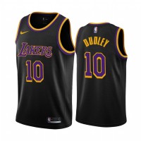 Los Angeles Los Angeles Lakers #10 Jared Dudley Black Women's NBA Swingman 2020-21 Earned Edition Jersey